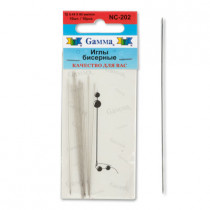 " Gamma" Иглы бисерные сталь NC- 202 d 0. 45 мм 10 шт d 0. 45 мм