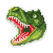 Кристальная ( алмазная) мозаика  " ФРЕЯ" ALVM- 049 магнит " Тираннозавр" 9 х 9 см