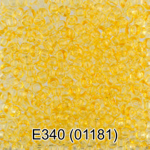 Бисер Чехия " GAMMA" круглый 5 10/ 0 2. 3 мм 5 г 1- й сорт E340 св. желтый ( 01181 ) 